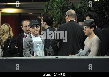 Milano Italie 28/03/2012, 'Giuseppe Meazza Stadium", Champions League 2011/ 2012 , AC.Milan - FC Barcelone : Domenico Dolce, regarder le match dans le stand VIP Banque D'Images