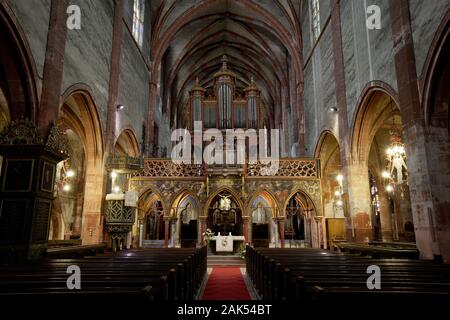 Straßburg : Eglise Saint-Pierre-le-jeune protestant, Blick in den Chor, Elsass | utilisée dans le monde entier Banque D'Images