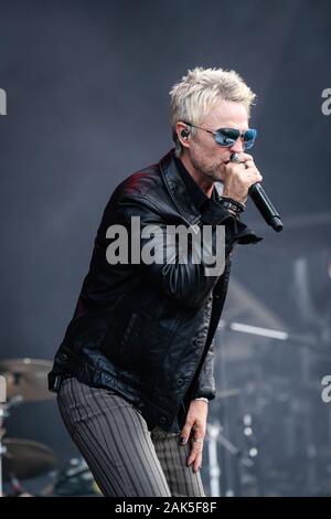 Copenhague, Danemark. 20 juin 2019. Le groupe de rock américain Stone Temple Pilots donne un concert lors du festival danois de heavy metal Copenhague 2019 à Copenhague. Ici, le chanteur Jeff Gutt est vu en direct sur scène. Banque D'Images