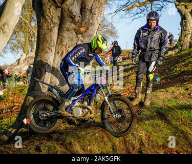 Cycle de moteur Viking Norwich Motox Club-X Essais cliniques à Cadders événement Hill, Lyng, Norfolk, UK Banque D'Images