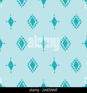 Aqua et vecteur light blue diamond. Seamless Vector design géométrique irrégulière avec effet pictural. Super pour l'été, de bien-être Illustration de Vecteur