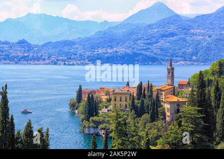 Varenna, vue sur la ville. Le lac de Côme Banque D'Images