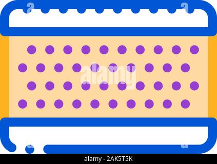 Matelas orthopédique en couches Icône Vecteur Élément Illustration de Vecteur