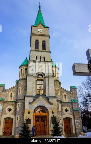 Église de la Sainte Famille à Zakopane, Pologne Banque D'Images