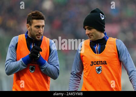 Tommaso augello (sampdoria) au cours de l'AC Milan vs Sampdoria, Milano, Italie, 06 janvier 2020, le Soccer Le soccer italien Serie A Championnat Hommes Banque D'Images