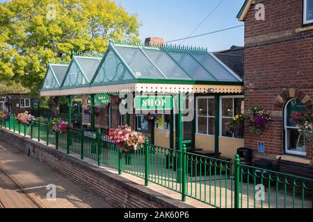 Colyton station du Tramway Seaton Banque D'Images