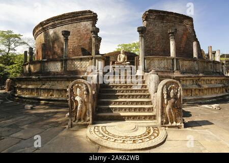 Vatadage-Rundtempel : Polonnaruwa, Sri Lanka | conditions dans le monde entier Banque D'Images