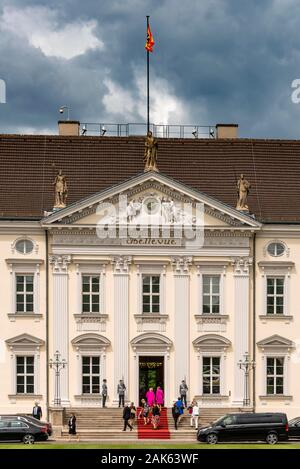 La réception de l'État au château de Bellevue, résidence officielle du Président fédéral allemand, Berlin, Allemagne Banque D'Images