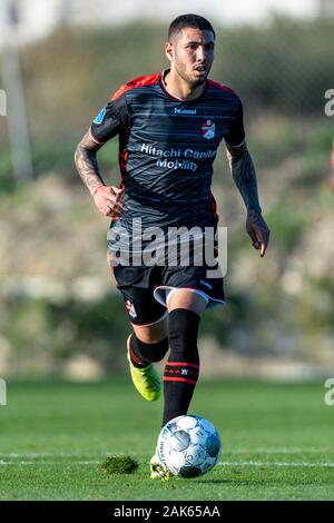 Estepona, Espagne. 07Th Jan, 2020. ESTEPONA, 07-01-2020, le football, l'Eredivisie néerlandaise, de la saison 2019-2020, le FC Emmen player Sergio Pena, pendant le match FSV Mainz 05 vs FC Emmen : Crédit Photos Pro/Alamy Live News Banque D'Images