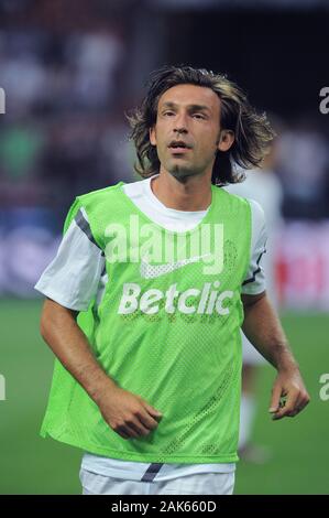 Milan, Italie, le 21 août 2011, 'G.Meazza San Siro Stadium ', Trofeo Berlusconi 2011/2012, l'AC Milan - FC Juventus : Andrea Pirlo avant le match Banque D'Images