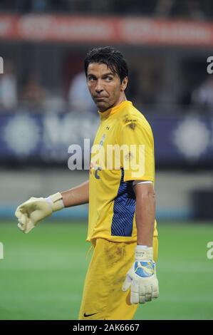 Milan, Italie, le 21 août 2011, 'G.Meazza San Siro Stadium ', Trofeo Berlusconi 2011/2012, l'AC Milan - FC Juventus : Gianluigi Buffon pendant le match Banque D'Images