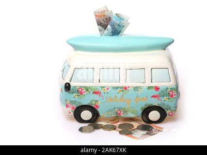 Locations maison de vacances de l'argent du Fonds fort, épargner pour un concept de l'image. Banque D'Images