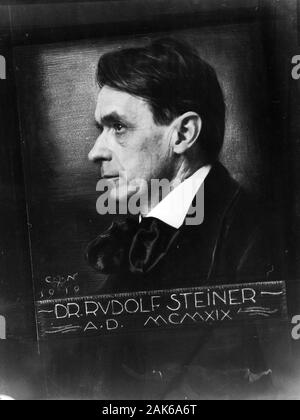 Rudolf Steiner (Lorenz Joseph (27 ou 25) Février 1861 - 30 mars 1925) est un philosophe et écrivain autrichien, réformateur social, architecte, économiste, esotericist, et réclamé voyant. Banque D'Images