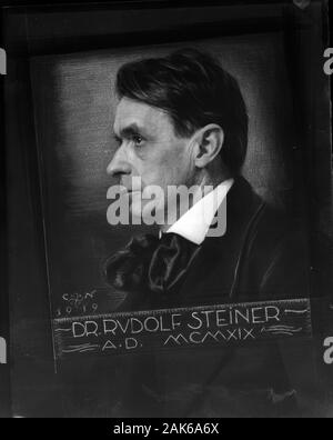 Rudolf Steiner (Lorenz Joseph (27 ou 25) Février 1861 - 30 mars 1925) est un philosophe et écrivain autrichien, réformateur social, architecte, économiste, esotericist, et réclamé voyant. Banque D'Images