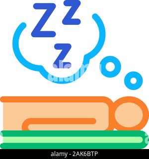 Le sommeil de l'icône Biohacking Vector Illustration Illustration de Vecteur