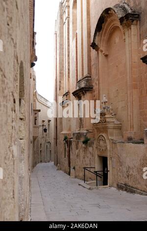 Les rues de Medina Malte Banque D'Images