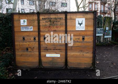 Les animaux, la faune et les paysages au zoo de Francfort am Main Allemagne Banque D'Images