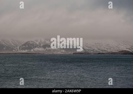 Paysage de montagnes, l'Islande, Reykjavik sourrounding janvier 2020 Banque D'Images