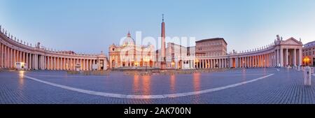Vue panoramique de la Cité du Vatican, Rome. Banque D'Images