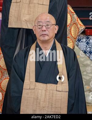 Cérémonie bouddhiste zen, Tenryū-ji, Kyoto, Japon Banque D'Images