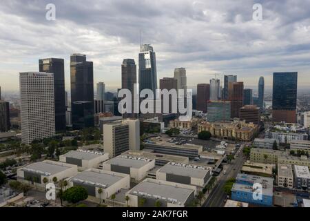 Jour nuageux sur Los Angeles Banque D'Images