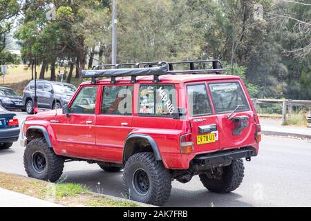 Nissan Patrol 4x4 avec suspension lift pour la conduite hors route,Sydney, Australie Banque D'Images