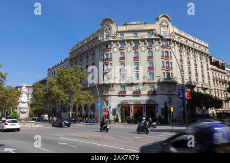 Hôtel El Palace, Gran Via De Les Corts Catalanes, Barcelone, Espagne Banque D'Images