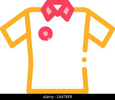 T-Shirt Cricket vecteur icône Illustration Contour Illustration de Vecteur