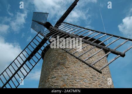 Moulin, Mont-Dol, Dol-de-Bretagne, Bretagne, France Banque D'Images