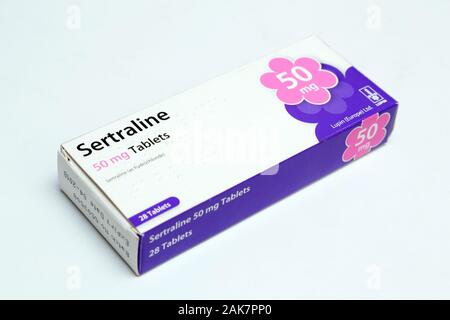 Comprimés antidépresseurs Sertraline Banque D'Images