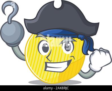 Cool et drôle de croustilles cartoon style wearing hat Illustration de Vecteur