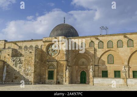 Moschee-Aqsa, Tempelberg, Jérusalem, Israël Banque D'Images