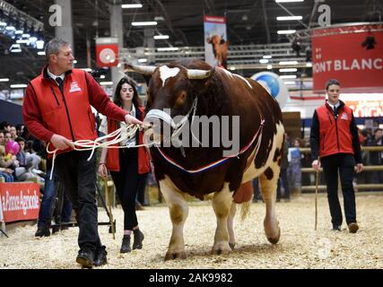 Paris, Porte de Versailles porte de ville, le 1 mars 2019 : Salon International de l'agriculture. Atmosphère à la foire agricole au cours de l'Comp Banque D'Images