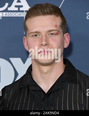 Pasadena, Californie, USA. 07Th Jan, 2020. 07 janvier 2020 - Pasadena, Californie - Oliver Stark. Hiver 2020 FOX TCA All Star a tenu à l'hôtel Langham Huntington. Crédit photo : Birdie Thompson/AdMedia /MediaPunch MediaPunch Crédit : Inc/Alamy Live News Banque D'Images