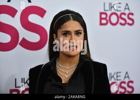'Like a Boss' première mondiale du film, arrivées, SVA Theatre, New York, USA - 07 Jan 2020 - Salma Hayek Banque D'Images
