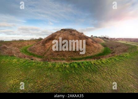 Sandal Castle, Wakefiled, West Yorkshire Banque D'Images