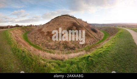 Sandal Castle, Wakefiled, West Yorkshire Banque D'Images