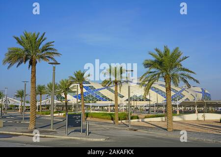 LUSAIL, QATAR -12 DEC 2019- Vue de l'arène de sports Lusail, une salle polyvalente située dans le village de sports d'Al Ahli Lusail, Qatar, près de Doha. Banque D'Images