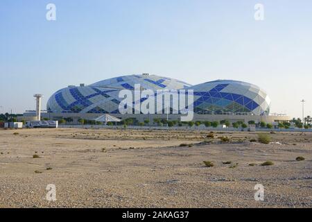 LUSAIL, QATAR -12 DEC 2019- Vue de l'arène de sports Lusail, une salle polyvalente située dans le village de sports d'Al Ahli Lusail, Qatar, près de Doha. Banque D'Images