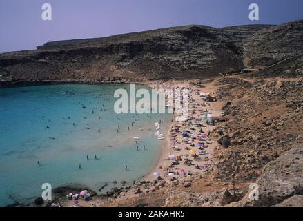 Spiaggia dei conigli, Lampedusa Banque D'Images