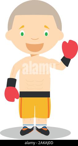 Cartoon vector illustrations Sport : Boxe Illustration de Vecteur
