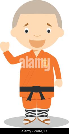 Vector cartoon sport illustrations : Kung Fu Illustration de Vecteur