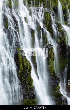 Avis de Mossbrae Falls, Dunsmuir, California, USA Banque D'Images