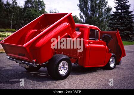 1956 Ford custom pickup. Banque D'Images