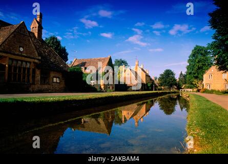 Lower Slaughter, Cotswolds, Gloucestershire, England, UK Banque D'Images