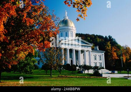 Vermont State House exterior en automne, Montpellier, New York, USA Banque D'Images