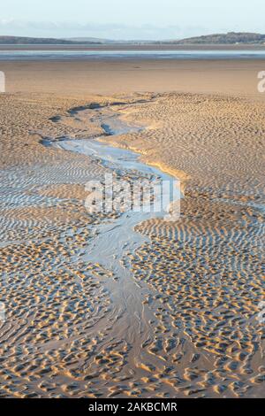 Les sables de Silverdale, La Baie de Morecambe, Lancashire Banque D'Images