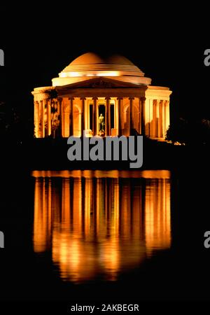 Avis de Thomas Jefferson Memorial, Washington, DC, USA Banque D'Images