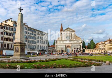 L'église catholique de Santa Maria Novella à Florence, Toscane, Italie. Banque D'Images