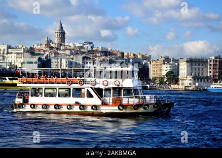 Port d'ISTANBUL - Détroit du Bosphore - TURQUIE Banque D'Images
